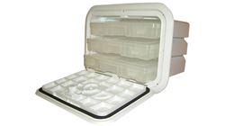 Picture of T-H Marine TDS-1115-3T-2P 11x15 Tackle Center with 3 Trays Polar White