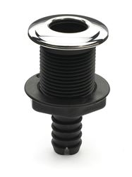 Picture of Whitecap Industries S-3801C Industriesstainless Steel/nylon Thru-Hull With Barb 3/4" Hose Size, Straight