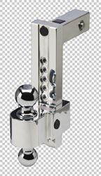 Picture of Fastway 44-00-4900 Flash 10" Secure Locking 2" Shank 2"&2-5/16" Chromed Balls