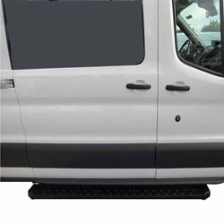 Picture of TrailFX RBV09B Utility Van Running Board 6.5" Black Steel 32" Driver 96" Passenger