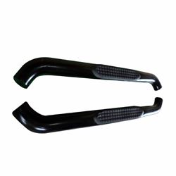 Picture of TrailFX A0057B 3 Inch Round Bent Nerf Bars Black Powder Coated Steel