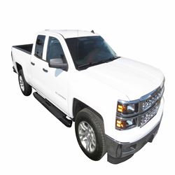 Picture of TrailFX A8252S 6 Inch Oval Bent Nerf Bars Polished Stainless Steel Rocker Panel Step Bars