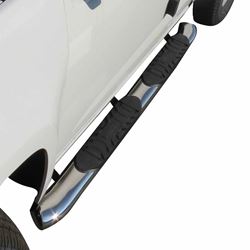 Picture of TrailFX A7081S 5 Inch Oval Bent Nerf Bars Polished Stainless Steel
