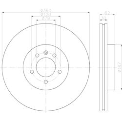 Picture of Hella 355122922 Disc Brake Rotor