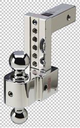 Picture of Fastway 47-00-3600 Flash Silent Adjustable Ball Mount 6" Drop 7" Rise 2" Receiver