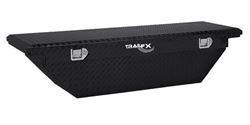 Picture of TrailFX 120602 Crossover Angled Single Lid Tool Box 60-Inch Gloss Black Aluminum with Tray