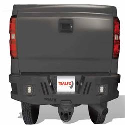 Picture of TrailFX RHDB006TI Rear Heavy Duty Bumper Black Titanium Powder Coated Steel