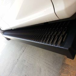 Picture of TrailFX RBA019TI Aggressive Tread Running Board 6.5" Titanium Black Aluminum