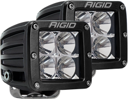 Picture of RIGID Industries 202113 D-Series PRO LED Light Pod Pair Flood Beam Surface Mount