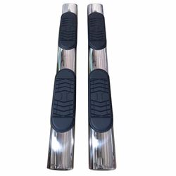 Picture of TrailFX A7088B 5 Inch Oval Nerf Bars with Step Pads Black Powder Coated Steel