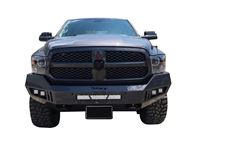 Picture of TrailFX FLDB006TI Front Light Duty Bumper Ram 1500 Black Titanium Powder Coated Steel