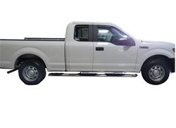 Picture of TrailFX A7050S 5 Inch Oval Nerf Bars Polished Stainless Steel Side Steps