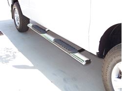 Picture of TrailFX A7014S 5 Inch Oval Polished Stainless Steel Side Steps