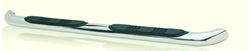 Picture of TrailFX A0048S 3 Inch Round Side Step Bar Polished Stainless Steel Rocker Panel Mount