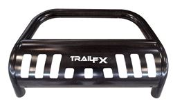 Picture of TrailFX B0029B 3 Inch Black Powder Coated Bull Bar with Skid Plate