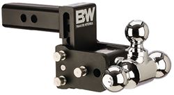 Picture of B&W TS10047B Tow & Stow Tri-Ball Adjustable Ball Mount 2" Receiver