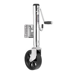 Picture of Fulton Performance XP15L 0101 Jack, 1500 lbs., Swing-Away, Bolt-On, Steel Construction, 12" Travel, 8" Poly Wheel