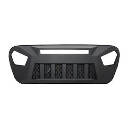 Picture of TrailFX JL09T Aluminum Grille with LED Light Bar Cutout for Jeep JL