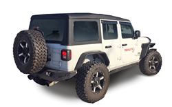 Picture of TrailFX JL05RF Rear Steel Tube Fenders for Jeep Wrangler JL - Textured Black