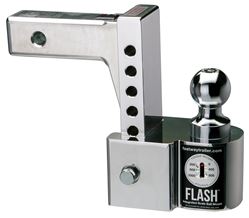 Picture of Fastway 48-00-8600 Flash Adjustable Aluminum Ball Mount with Integrated Tongue Weight Scale, 6" Drop/7" Rise