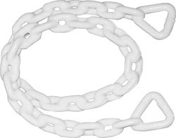 Picture of SeaSense 50074743 Anchor Chain 1/4" x 4' White Vinyl Coated Galvanized