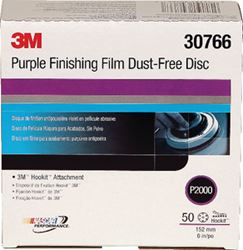 Picture of 3M 30766 Hookit Purple Dust-Free Finishing Film Discs P2000 Grade 50-Pack