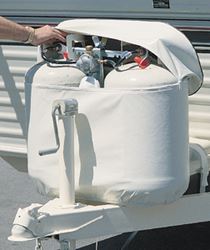 Picture of Adco Products 2113 White RV Propane Tank Cover
