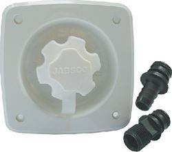 Picture of Jabsco 44412-1045 White 90° Port Flush Mount Water Pressure Regulator 45 PSI