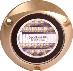 Picture of Lumitec 101515 SeaBlaze X2 Underwater LED Light Bronze Bezel Spectrum RGBW