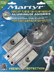 Picture of Martyr Anodes CMM75115KITA Aluminum Anode Kit for Mercury 75-115HP Outboard Engines