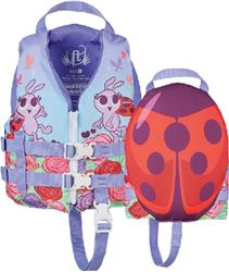Picture of Full Throttle 104300-100-001-19 Child Water Buddy Life Vest Ladybug