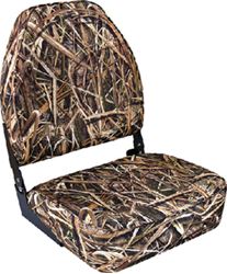 Picture of Wise Seating 8WD617PLS-728 High-Back Fold-Down Boat Seat Mossy Oak Shadowgrass Blades Camo