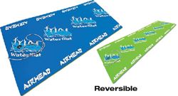 Picture of Airhead AHWM-11 WaterMat Roll 'N Go 11 ft Floating Water Mat - Reversible, Marine Blue / Electric Lime