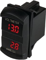 Picture of Sea-Dog Line 421645-1 Seadog 4216451 Dual Volt/Amp Meter - Rocker Switch Style