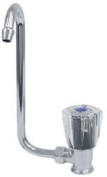 Picture of Scandvik 10056P Chrome Plated Brass Folding Cold Water Tap with Acrylic Knob
