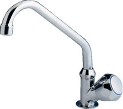 Picture of Scandvik 10169P Scandvik 10169 Standard Cold Water Tap With Double Bend Swivel Spout, Standard Knob