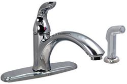Picture of Valterra PF231322 8-Inch Single Lever Kitchen Faucet with Spray Chrome