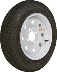 Picture of Loadstar Tires 30791 Loadstar Bias Tire and Wheel (Rim) Assembly K353, 530-12 4 Hole 6 Ply, White w/o Stripes, Modular