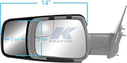 Picture of K-Source 80730 Snap & Zap Custom Towing Mirrors for Ram 1500 2019+
