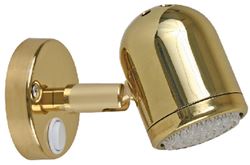 Picture of Scandvik 19052P Cabin and Reading Light, Polished Brass