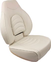 Picture of Springfield Marine 10416061 Fish Pro High Back Boat Seat White