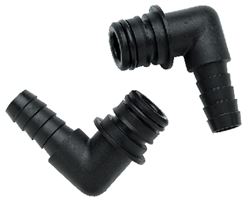 Picture of Flojet 20381009 Quad Port 90-Degree Elbow Fitting 1/2 Inch Hose Barb