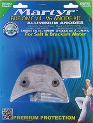 Picture of Martyr Anodes CMOMCV4V6KITM Martyr BRP OMC Johnson/Evinrude V4-V6 HP Anode Kit, Magnesium
