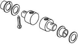 Picture of Teleflex CA27563P Pivot Kit for Marine Control Cables
