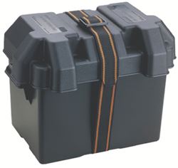 Picture of Attwood Marine 9069-1 Standard Non-Vented Battery Box Group 24/24M Black