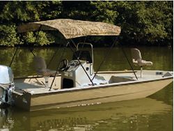Picture of Carver Covers C5475TBB-SG 3 Bow Bimini Top 54" High 6' Long Mossy Oak Camo with Boot
