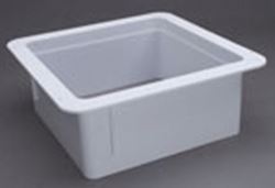 Picture of Heng's 90146 Roof Vent Garnish Trim Ring 14" x 14" White 6" Vertical Leg