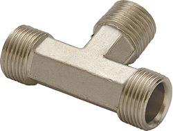 Picture of Teleflex HF5536 Hydraulic Tee Fitting 3/8" Tube Aluminum 3-Pack