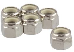 Picture of Teleflex HF6008 SeaStar 1/2" NF Nylon Lock Brass Nuts 6-Pack