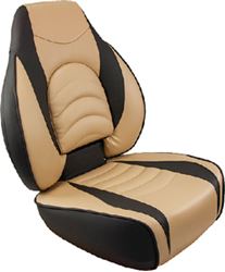 Picture of Springfield Marine 10416841 Fish Pro High Back Boat Seat Charcoal/Tan